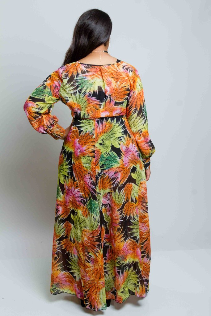 Plus Size Tropical Maxi Dress [SALE]