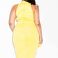 Plus Size Glam Ruffle Cascade Midi Dress [SALE]