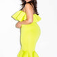 Plus Size Flounce Showstopper Mermaid Dress