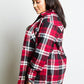 Plus Size Trendsetter Over Sized Flannel Top