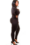 Plus Size Solid Bodysuit