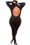 Plus Size Solid Bodysuit