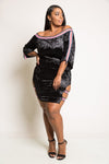 Plus Size Sexy and Fun Sporty Soft Velvet Mini Dress