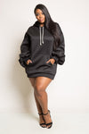 Plus Size Scuba Cool Hoodie Dress