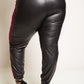 Plus Size Sleek Faux Leather Joggers