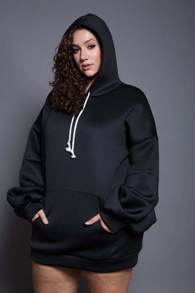 Plus Size Scuba Cool Hoodie Dress