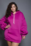 Plus Size Scuba Cool Hoodie Dress