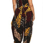 Vibrant Tribal Pint Plus Size Harem Jumpsuit