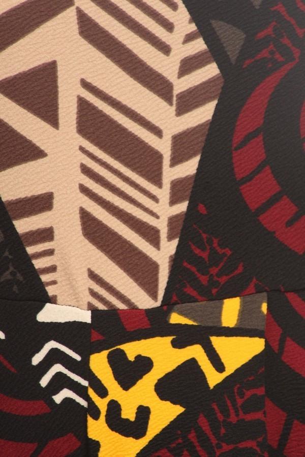 Vibrant Tribal Pint Plus Size Harem Jumpsuit