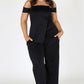 Plus Size Chic Off Shoulder Top and Bottom Set [SALE]