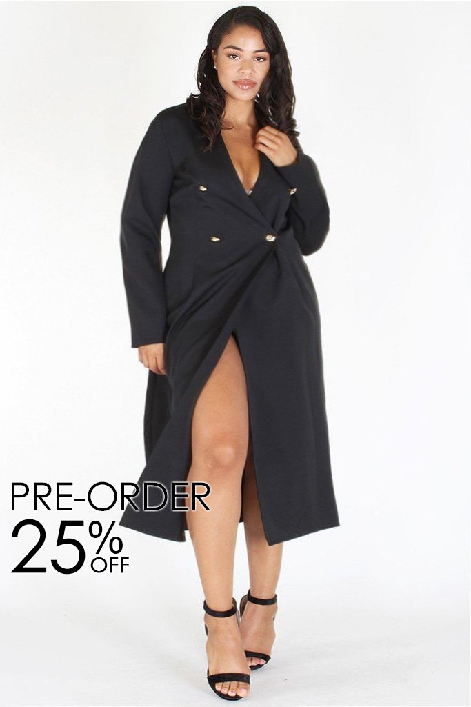 Plus Size Sexy Blazer Night Out Cocktail Dress [PRE-ORDER 25% OFF]