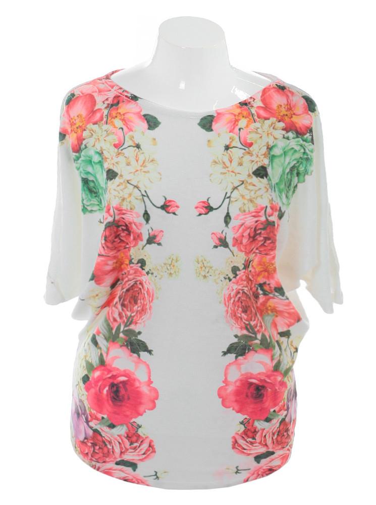 Plus Size Rose Megabloom Top