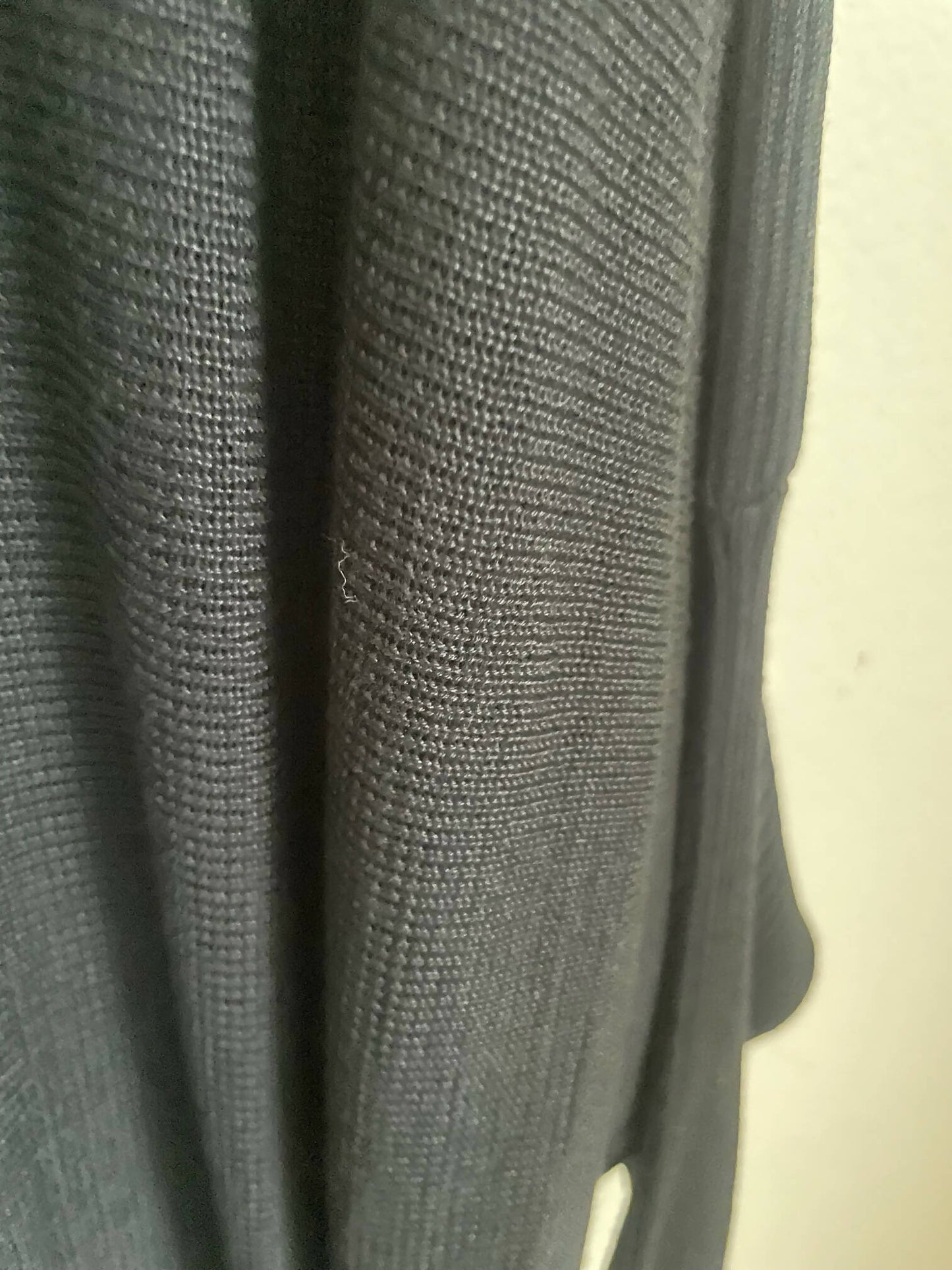 Knit wide collar long sleeve sweater dress