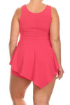 Plus Size Sexy Lace Up Romper Dress