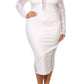 Plus Size PVC Bodycon Lace Contrast Dress