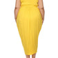 Tulip Skirt Surplice Neckline Plus Size Midi Dress