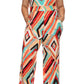 Plus Size Sleeveless Jumpsuit V-neck Side Pockets And Wide Legs
