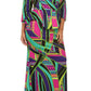 Plus Size Colorful Fashionista Peplum Maxi Dress