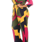 Vivid Geometric Plus Size Jumpsuit