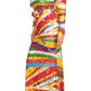 Vibrant Paint Strokes Plus Size Maxi Dress