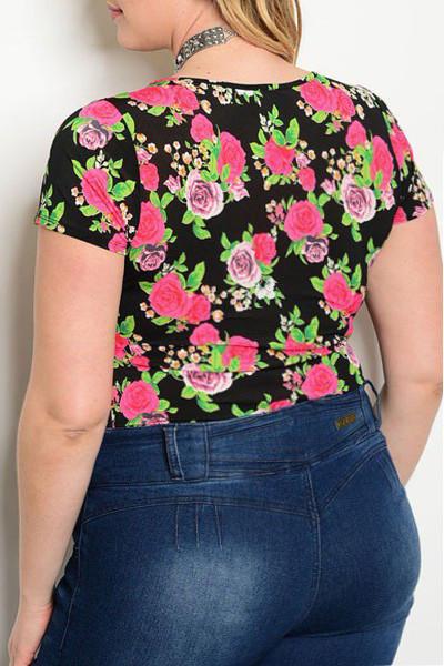 Stunning Rose Bae Plus Size Bodysuit [SALE]