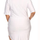 Plus Size Silky Fabulous White Tunic Dress