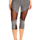 Solid Cropped Fitted Banded Leggings