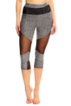 Solid Cropped Fitted Banded Leggings