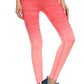 Ombre Print Banded With Emblem Leggings