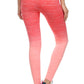 Ombre Print Banded With Emblem Leggings