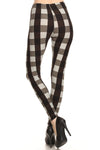 Plaid Printed Full Length Leggings