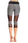 Solid Cropped Fitted Banded Leggings