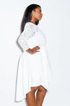 Plus Size Gorgeous Lace Flare Party Dress