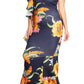 Plus Size Glamour Floral Mermaid Maxi Dress