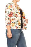Plus Size Perfect Overlay Floral Blazer Jacket [SALE]