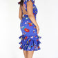 Plus Size Weekend Ruffle Floral Cap Sleeves Dress [PRE-ORDER 25% OFF]