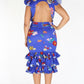Plus Size Weekend Ruffle Floral Cap Sleeves Dress [PRE-ORDER 25% OFF]