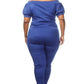 Plus Size Sexy Off Shoulder Puff Sleeve Catsuit