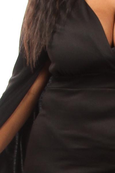 Plus Size Wide Open Sleeve Sexy Bodycon Dress