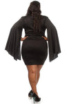 Plus Size Wide Open Sleeve Sexy Bodycon Dress