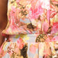 Plus Size Gorgeous Floral Unique Print Cute Flare Maxi Dress