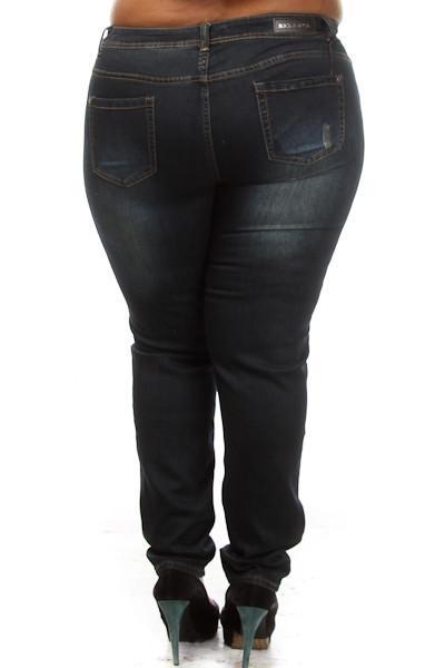 Plus Size Washed Out Denim Jeans