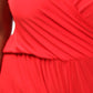 Plus Size Wide Leg Capri Jumpsuit
