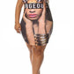 Plus Size Bodycon Leopard Diva Dress