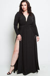 Plus Size Sexy Maxi Long Sleeved Dress Item