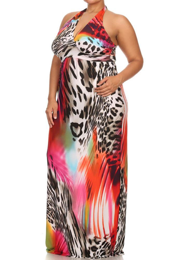 Plus Size On The Prowl Maxi Dress