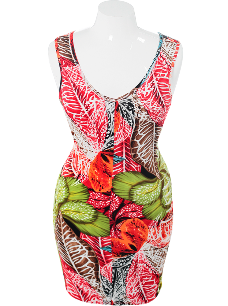 Plus Size Sweet Escape Shredded Dress