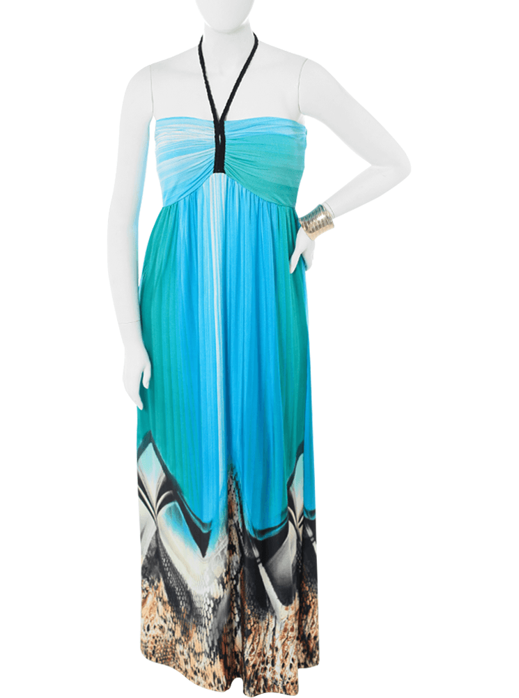 Plus Size Dreamy High Seas Maxi Dress