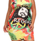 Plus Size For Peace Reggae Graphic Print Dress