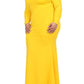 Plus Size Solid Stretch Mermaid Maxi Dress
